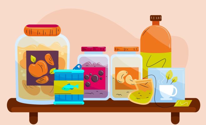 Pantry pack with various foods