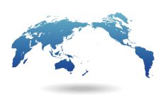 世界地図・パース