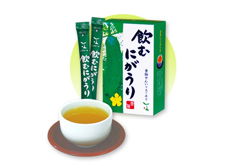 ビタポール『飲むにがうり』、“100%宮崎県産”“種もワタもまるごと”で